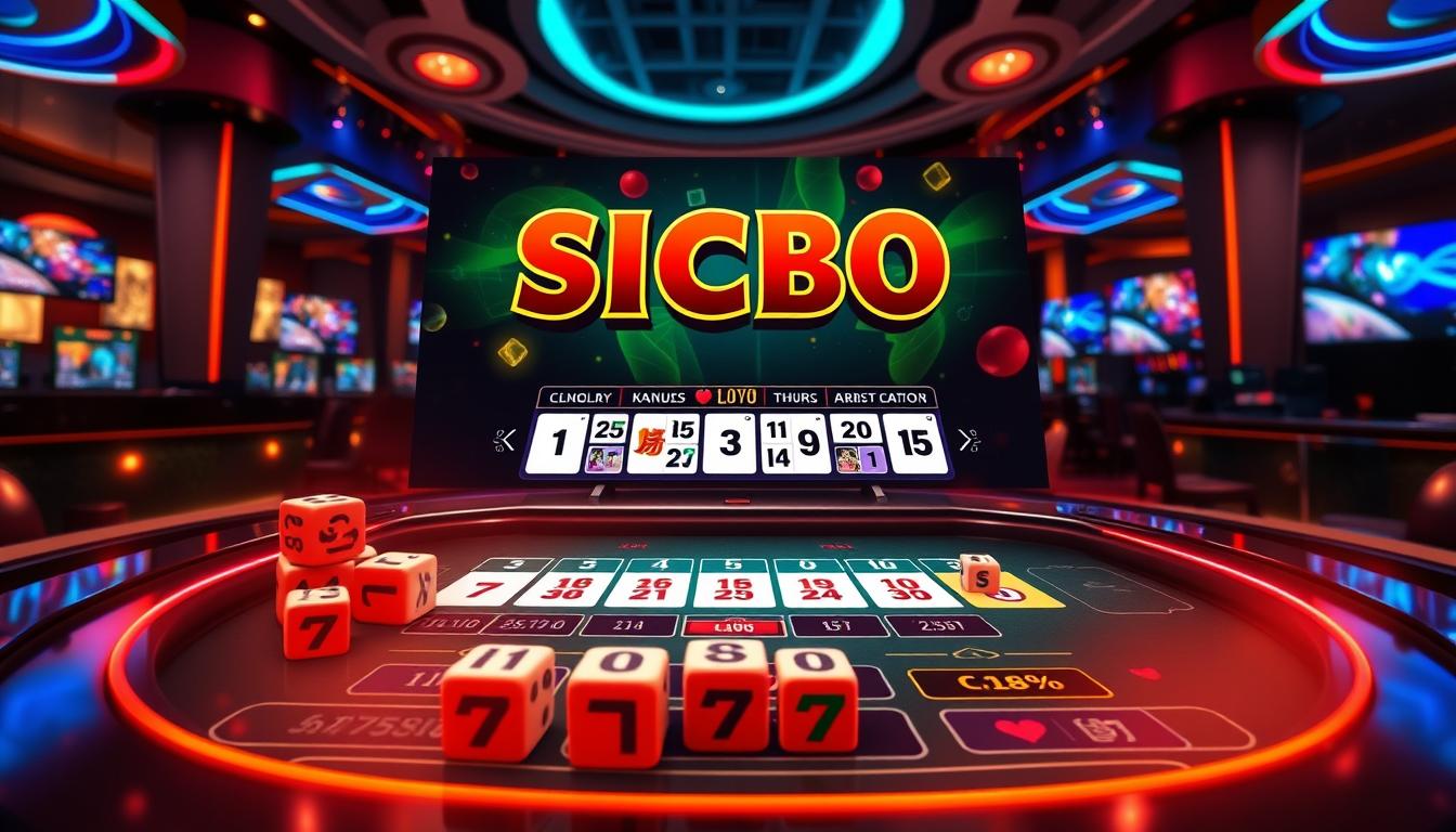 Situs Sicbo online resmi dengan permainan multi-bet interaktif